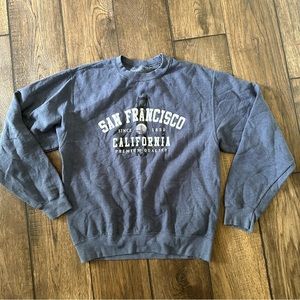 Women's Jerzees California San Francisco Sweatshirt Size Large Retro Look